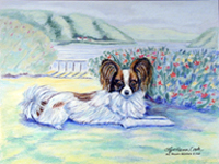 7244MP 8 x 9.5 in. Papillon Mouse Pad- Hot Pad or Trivet