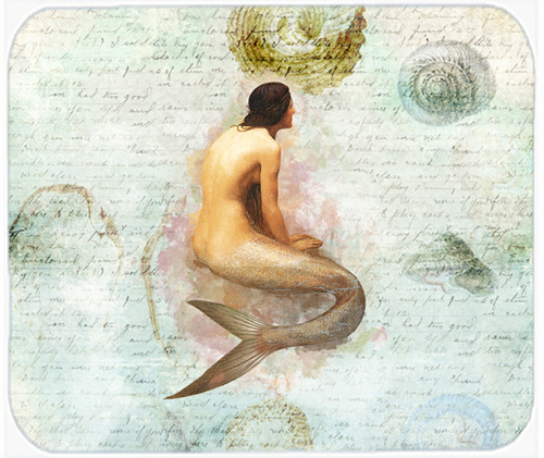 9.5 x 8 in. Mermaids and Mermen Mouse Pad- Hot Pad or Trivet