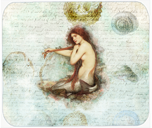 9.5 x 8 in. Mermaids and Mermen Mouse Pad, Hot Pad or Trivet