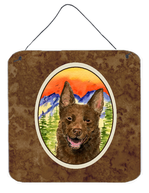 6 x 6 in. Australian Kelpie Aluminium Metal Wall or Door Hanging Prints