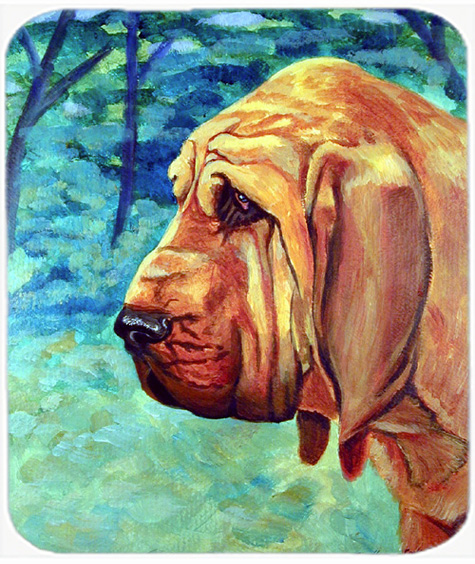 9.5 x 8 in. Bloodhound Thoughtful Mouse Pad, Hot Pad or Trivet