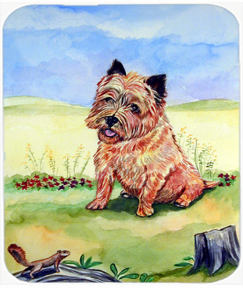 9.5 x 8 in. Cairn Terrier and the chipmunk Mouse Pad, Hot Pad or Trivet