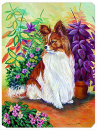 8 x 9.5 in. Papillon Mouse Pad, Hot Pad or Trivet