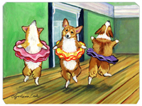 Little Ballerina Corgi Mouse Pad - Hot Pad or Trivet