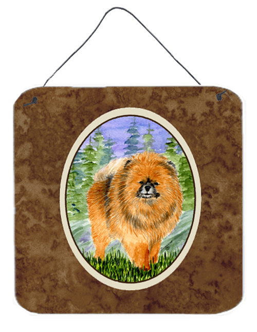 SS8459DS66 6 x 6 in. Pomeranian Aluminium Metal Wall or Door Hanging Prints