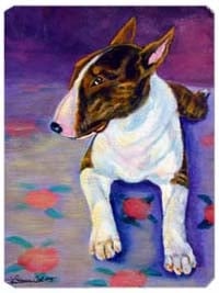 8 x 9.5 in. Bull Terrier Mouse Pad, Hot Pad or Trivet
