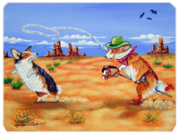 8 x 9.5 in. Corgi Mouse Pad, Hot Pad or Trivet