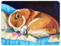 8 x 9.5 in. Corgi Mouse Pad, Hot Pad or Trivet