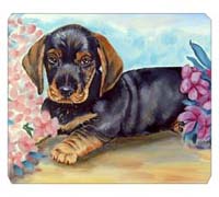 8 x 9.5 in. Dachshund Mouse Pad, Hot Pad or Trivet