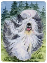 8 x 9.5 in. Bearded Collie Mouse Pad, Hot Pad or Trivet