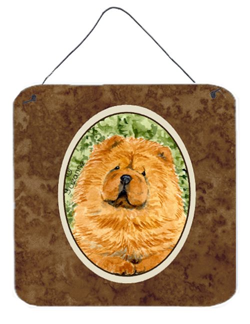 SS8709DS66 6 x 6 in. Chow Chow Aluminium Metal Wall or Door Hanging Prints