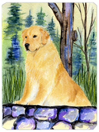 8 x 9.5 in. Golden Retriever Mouse Pad, Hot Pad or Trivet