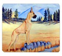 8 x 9.5 in. Great Dane Mouse Pad, Hot Pad or Trivet
