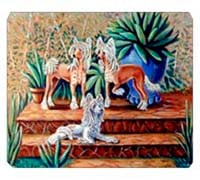 8 x 9.5 in. Chinese Crested Mouse Pad, Hot Pad or Trivet