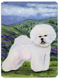 8 x 9.5 in. Bichon Frise Mouse Pad, Hot Pad or Trivet
