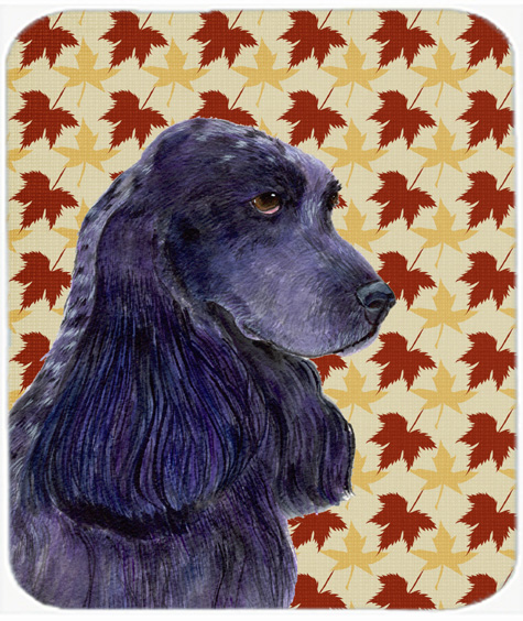 9.5 x 8 in. Cocker Spaniel Fall Leaves Portrait Mouse Pad, Hot Pad or Trivet