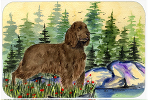 8 x 9.5 in. Field Spaniel Mouse Pad, Hot Pad or Trivet