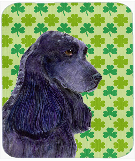 SS4402MP 9.5 x 8 in. Cocker Spaniel St. Patricks Day Shamrock Portrait Mouse Pad- Hot Pad or Trivet