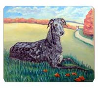 8 x 9.5 in. Scottish Deerhound Mouse Pad, Hot Pad or Trivet