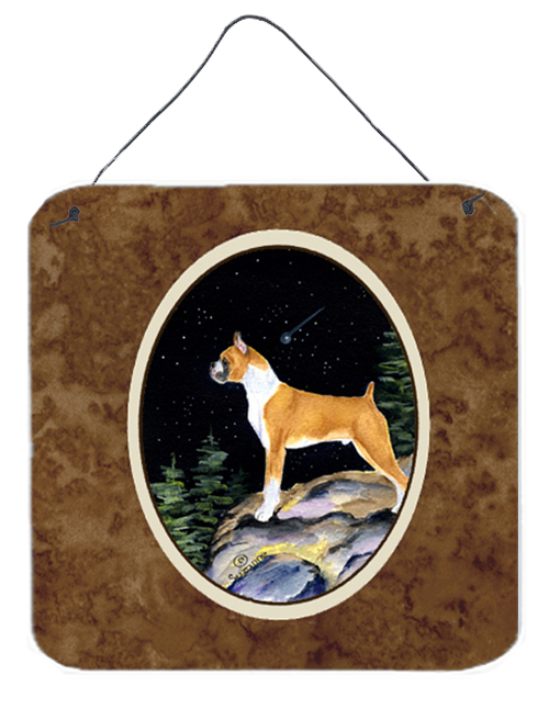 SS8496DS66 6 x 6 in. Starry Night Boxer Aluminium Metal Wall or Door Hanging Prints