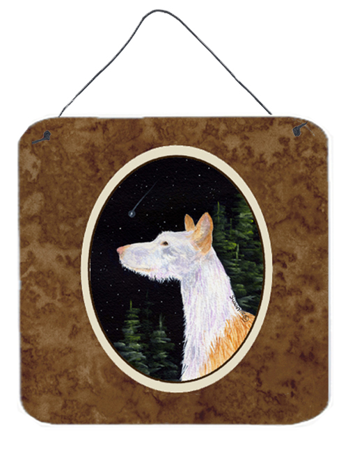 6 x 6 in. Starry Night Ibizan Hound Aluminium Metal Wall or Door Hanging Prints