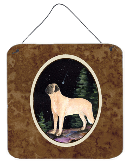 6 x 6 in. Starry Night Anatolian Shepherd Aluminium Metal Wall or Door Hanging Prints