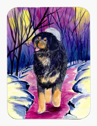 8 x 9.5 in. Tibetan Mastiff Mouse Pad, Hot Pad or Trivet