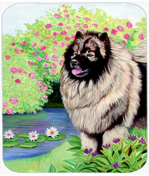 9.5 x 8 in. Keeshond Mouse Pad, Hot Pad or Trivet
