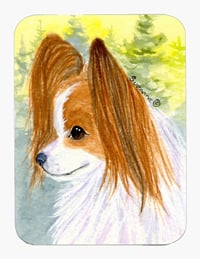 8 x 9.5 in. Papillon Mouse Pad, Hot Pad or Trivet