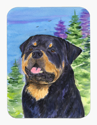 8 x 9.5 in. Rottweiler Mouse Pad, Hot Pad or Trivet