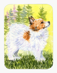 8 x 9.5 in. Papillon Mouse Pad, Hot Pad or Trivet
