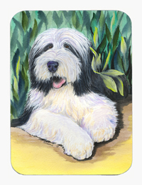 8 x 9.5 in. Bearded Collie Mouse Pad, Hot Pad or Trivet