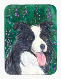 8 x 9.5 in. Border Collie Mouse Pad, Hot Pad or Trivet