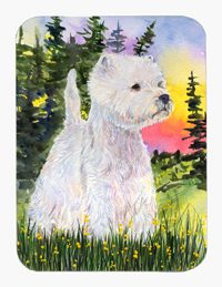 8 x 9.5 in. Westie Mouse Pad, Hot Pad or Trivet