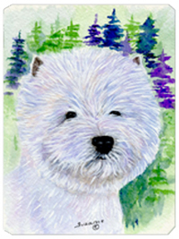 8 x 9.5 in. Westie Mouse Pad, Hot Pad or Trivet