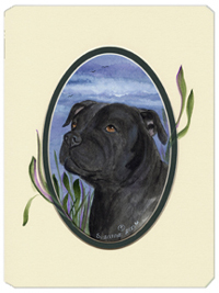 Staffie Mouse Pad, Hot Pad & Trivet