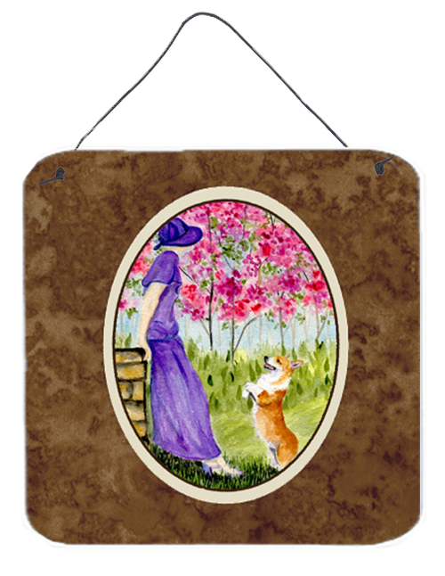 Corgi Aluminium Metal Wall Or Door Hanging Prints