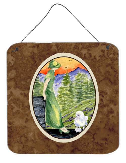 Poodle Aluminium Metal Wall Or Door Hanging Prints