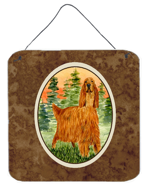 Irish Setter Aluminium Metal Wall Or Door Hanging Prints