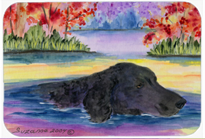 Curly Coated Retriever Mouse Pad, Hot Pad & Trivet