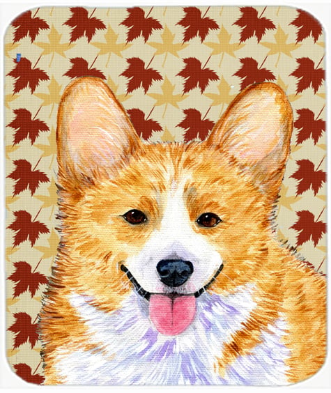 Corgi Fall Leaves Portrait Mouse Pad, Hot Pad Or Trivet
