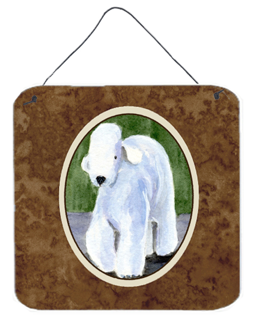 Bedlington Terrier Aluminium Metal Wall Or Door Hanging Prints