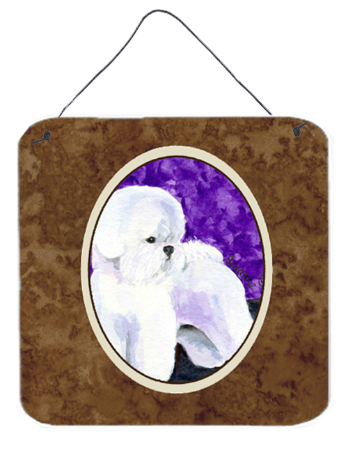 Bichon Frise Aluminium Metal Wall Or Door Hanging Prints