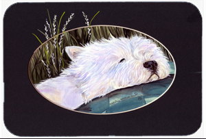 Westie Mouse Pad, Hot Pad & Trivet