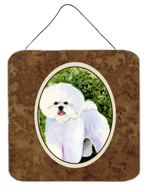 Bichon Frise Aluminium Metal Wall Or Door Hanging Prints