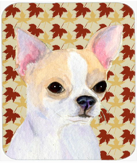 Chihuahua Fall Leaves Portrait Mouse Pad, Hot Pad Or Trivet
