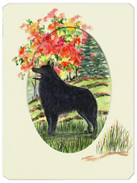 SS8058MP Schipperke Mouse Pad- Hot Pad & Trivet