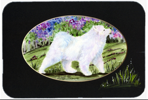 SS8059MP Samoyed Mouse Pad- Hot Pad & Trivet