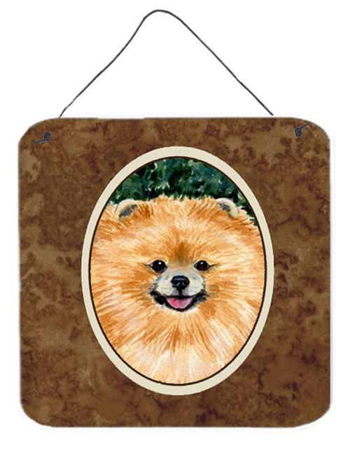 Pomeranian Aluminium Metal Wall Or Door Hanging Prints
