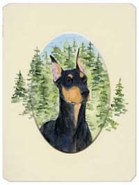 Doberman Mouse Pad, Hot Pad & Trivet